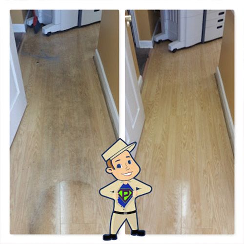 laminate floor cleaning before after 1